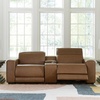 image:imageSignature Design by Ashley 6Piece Leather Power Reclining Sectional Sofa2Piece Loveseat with Console