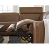 image:imageSignature Design by Ashley 6Piece Leather Power Reclining Sectional Sofa5Piece Sectional with Console  Right