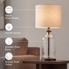 image:imageSignature Design by Ashley Bandile Seeded Glass Bedside Table Lamp BronzeBronze
