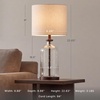image:imageSignature Design by Ashley Bandile Seeded Glass Bedside Table Lamp BronzeBronze