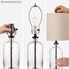 image:imageSignature Design by Ashley Bandile Seeded Glass Bedside Table Lamp BronzeBronze