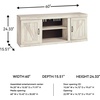 image:imageSignature Design by Ashley Bellaby 63 in TV Stand WhitewashWhitewash