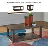 image:imageSignature Design by Ashley Breckington Contemporary Coffee Table with Lower Shelf and Casters Dark Brown