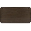 image:imageSignature Design by Ashley Breckington Contemporary Coffee Table with Lower Shelf and Casters Dark Brown