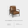 image:imageSignature Design by Ashley Brown Faux Leather Living Room Accent ChairPeacemaker Brown