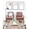 image:imageSignature Design by Ashley Brown Faux Leather Living Room Accent ChairPeacemaker Brown