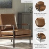image:imageSignature Design by Ashley Brown Faux Leather Living Room Accent ChairPeacemaker Brown