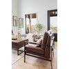 image:imageSignature Design by Ashley Brown Faux Leather Living Room Accent ChairPeacemaker Brown