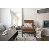image:imageSignature Design by Ashley Brown Faux Leather Living Room Accent ChairPeacemaker Brown