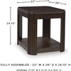 image:imageSignature Design by Ashley Carlibrie Rectangular End Table Warm Brown