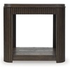 image:imageSignature Design by Ashley Carlibrie Rectangular End Table Warm Brown