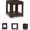 image:imageSignature Design by Ashley Carlibrie Rectangular End Table Warm Brown