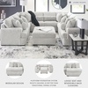 image:imageSignature Design by Ashley Cuddlesome 3Piece Modular Sectional White10Piece Sectional