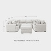 image:imageSignature Design by Ashley Cuddlesome 3Piece Modular Sectional White10Piece Sectional