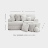 image:imageSignature Design by Ashley Cuddlesome 3Piece Modular Sectional White2Piece Sectional
