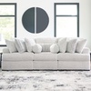 image:imageSignature Design by Ashley Cuddlesome 3Piece Modular Sectional White3Piece Sectional