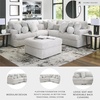 image:imageSignature Design by Ashley Cuddlesome 3Piece Modular Sectional White5Piece Sectional