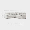 image:imageSignature Design by Ashley Cuddlesome 3Piece Modular Sectional White5Piece Sectional