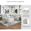 image:imageSignature Design by Ashley Cuddlesome 3Piece Modular Sectional White5Piece Sectional