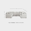 image:imageSignature Design by Ashley Cuddlesome 3Piece Modular Sectional White8Piece Sectional