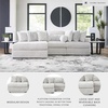 image:imageSignature Design by Ashley Cuddlesome 3Piece Modular Sectional WhiteLeft Hand 3Piece Sectional with Chaise