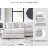 image:imageSignature Design by Ashley Cuddlesome 3Piece Modular Sectional WhiteLeft Hand 3Piece Sectional with Chaise