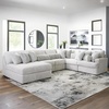 image:imageSignature Design by Ashley Cuddlesome 3Piece Modular Sectional WhiteLeft Hand 6Piece Sectional with Chaise