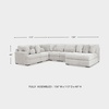 image:imageSignature Design by Ashley Cuddlesome 3Piece Modular Sectional WhiteRight Hand 6Piece Sectional with Chaise