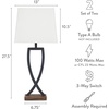image:imageSignature Design by Ashley Deidra Metal Table Lamp Set of 2 BlackBlackBrown