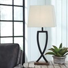 image:imageSignature Design by Ashley Deidra Metal Table Lamp Set of 2 BlackBlackBrown