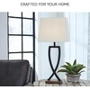 image:imageSignature Design by Ashley Deidra Metal Table Lamp Set of 2 BlackBlackBrown