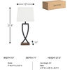 image:imageSignature Design by Ashley Deidra Metal Table Lamp Set of 2 BlackBlackBrown