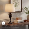 image:imageSignature Design by Ashley Deidra Metal Table Lamp Set of 2 BlackWhite