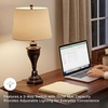image:imageSignature Design by Ashley Deidra Metal Table Lamp Set of 2 BlackWhite