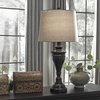 image:imageSignature Design by Ashley Deidra Metal Table Lamp Set of 2 BlackWhite