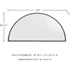 image:imageSignature Design by Ashley Denlow Accent Mirror Black Half Moon Mirror