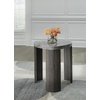 image:imageSignature Design by Ashley Faux Marble Triangle End Table Gray amp Brown2413 W x 2413 D x 2513 H