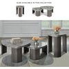 image:imageSignature Design by Ashley Faux Marble Triangle End Table Gray amp Brown39 W x 3863 D x 1813 H