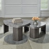 image:imageSignature Design by Ashley Faux Marble Triangle End Table Gray amp Brown39 W x 3863 D x 1813 H