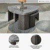 image:imageSignature Design by Ashley Faux Marble Triangle End Table Gray amp Brown39 W x 3863 D x 1813 H