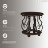 image:imageSignature Design by Ashley Frallyn Round End Table Faux Marble Side Table