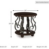 image:imageSignature Design by Ashley Frallyn Round End Table Faux Marble Side Table