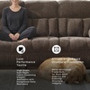 image:imageSignature Design by Ashley Frohn Manual Rocker Recliner Chair GraphiteDark Brown