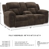 image:imageSignature Design by Ashley Frohn Manual Rocker Recliner Chair GraphiteDark Brown