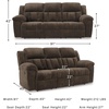 image:imageSignature Design by Ashley Frohn Manual Rocker Recliner Chair GraphiteDark Brown
