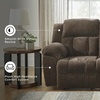 image:imageSignature Design by Ashley Frohn Manual Rocker Recliner Chair GraphiteDark Brown