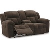 image:imageSignature Design by Ashley Frohn Manual Rocker Recliner Chair GraphiteDark Brown