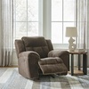 image:imageSignature Design by Ashley Frohn Manual Rocker Recliner Chair GraphiteDark Brown