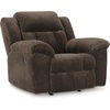 image:imageSignature Design by Ashley Frohn Manual Rocker Recliner Chair GraphiteDark Brown