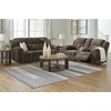 image:imageSignature Design by Ashley Frohn Manual Rocker Recliner Chair GraphiteDark Brown